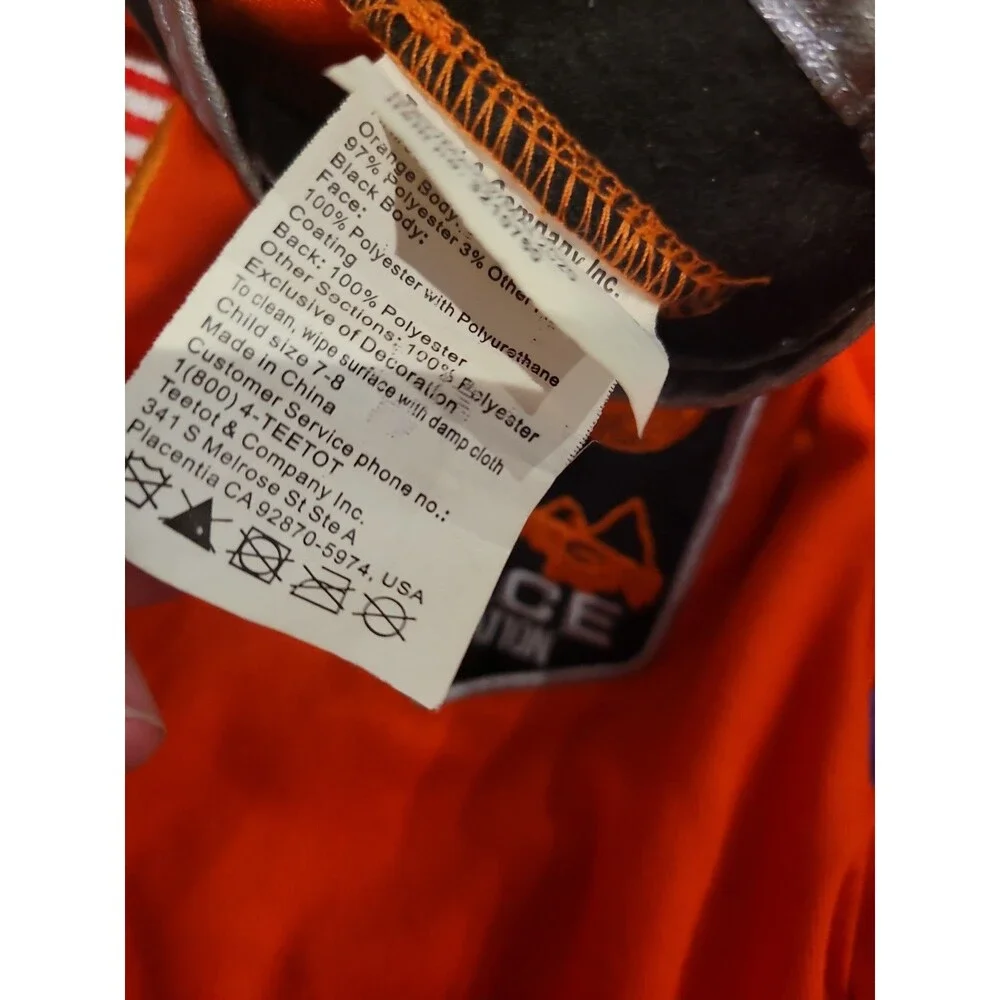 Child’s Astronaut Space Halloween Dressup Costume Size 7-8 Helmet Teetot Outfit